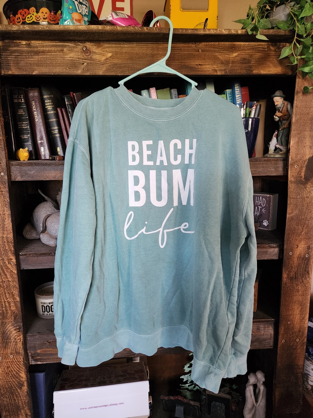 Simply Sage Company Seafoam 'Beach Bum Life' Graphic Sweatshirt